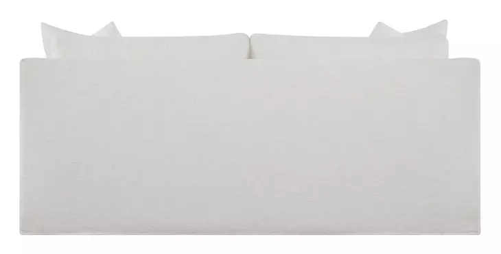 Augustine Cream 84" Slipcover Apartment Sofa