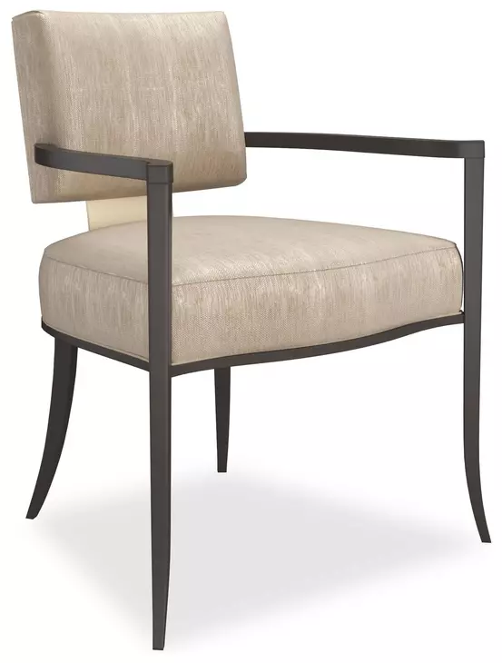 Reserved Seating Oatmeal Upholstered Arm Chair