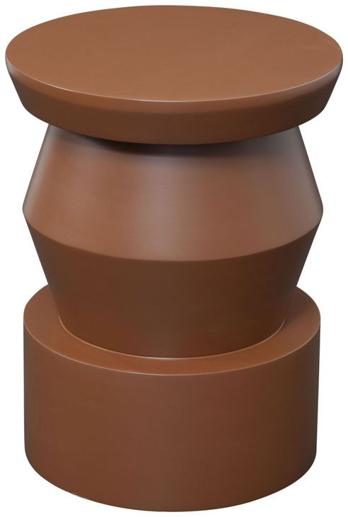 Allen Brown 14" Round Side Table