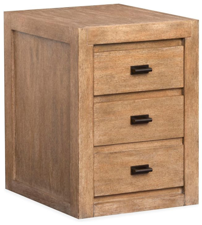 Plum Creek Sierra Brown 2 Drawer File Cabinet with Casters