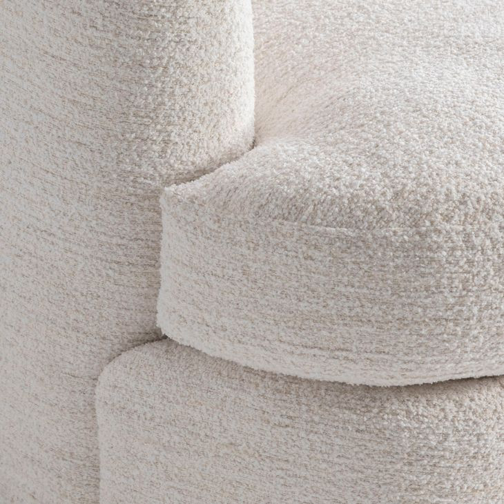 Jules Cream Upholstered Swivel Chair