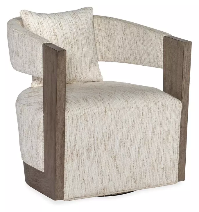 Tiverton Beige Swivel Chair