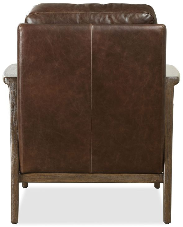 Havenwood Dark Brown Upholstered Club Chair