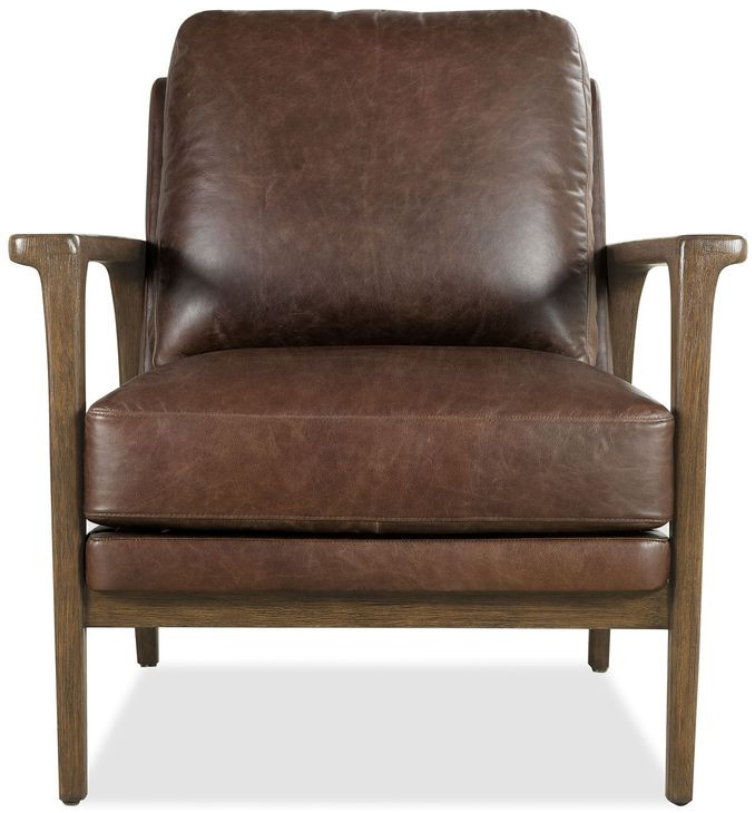Havenwood Dark Brown Upholstered Club Chair