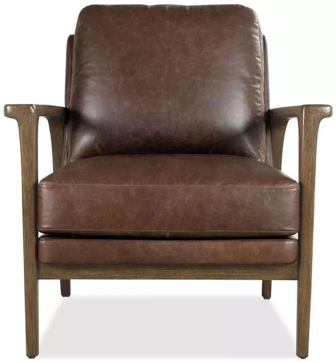 Havenwood Dark Brown Upholstered Club Chair