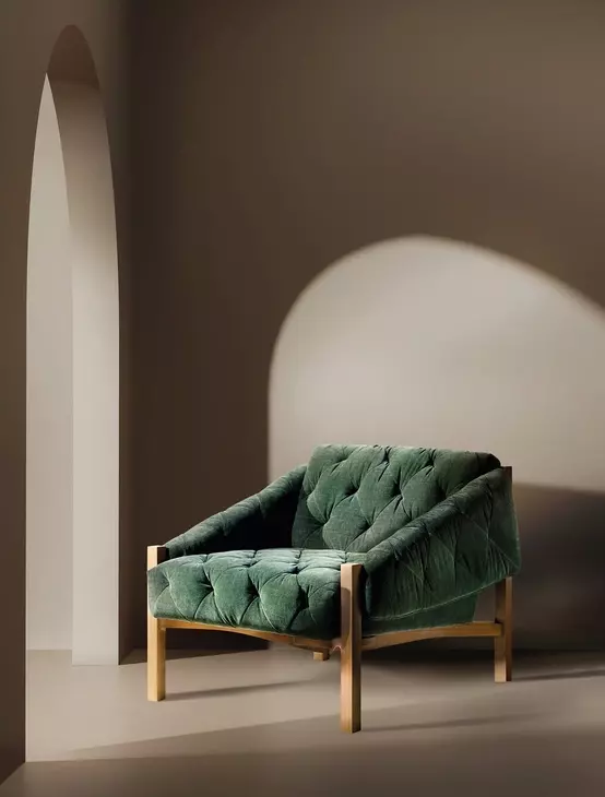 Kerns Ansel Rain Forrest Accent Chair