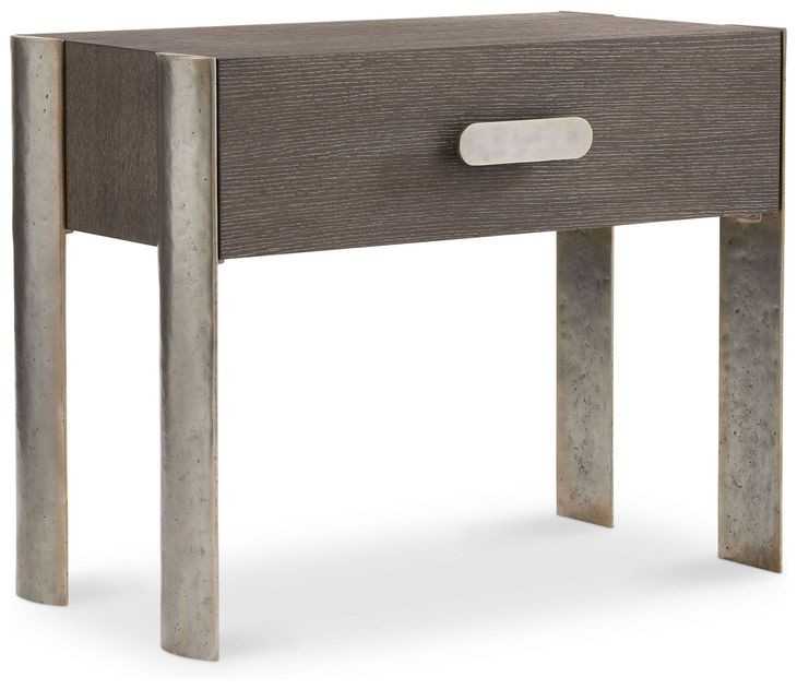 Prado Porcini And Bright Graphite Nightstand