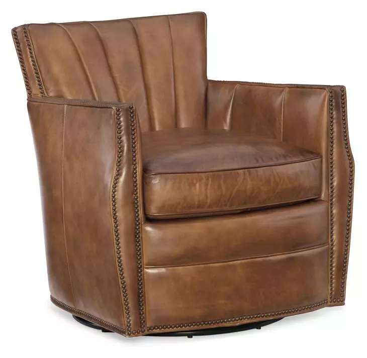 Carson Light Checkmate Pawn Swivel Club Chair