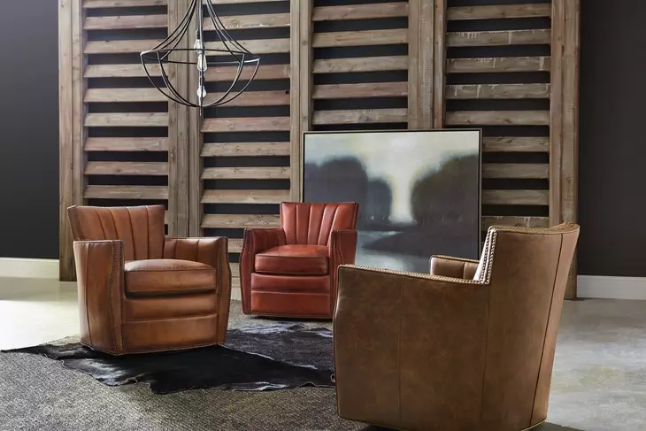 Carson Checkmate Pawn Swivel Club Chair