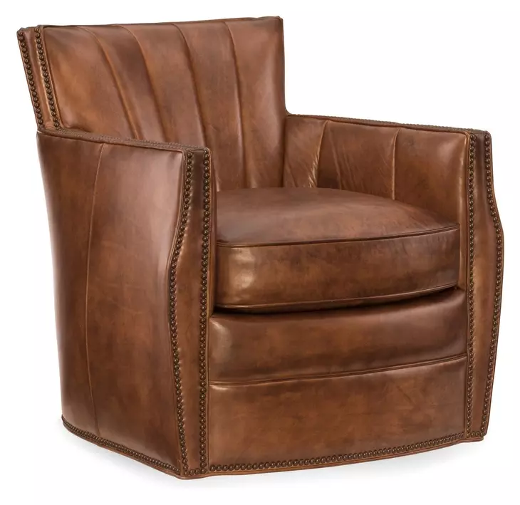 Carson Checkmate Pawn Swivel Club Chair