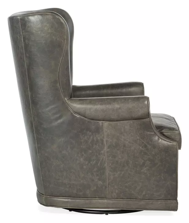 Mai Bellaire Graige Leather Swivel Club Chair