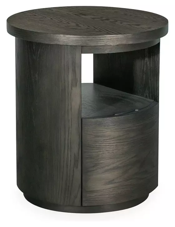 Saddlewood Coffee Bean Round End Table