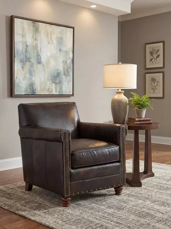 Potter Dark Walnut Club Chair