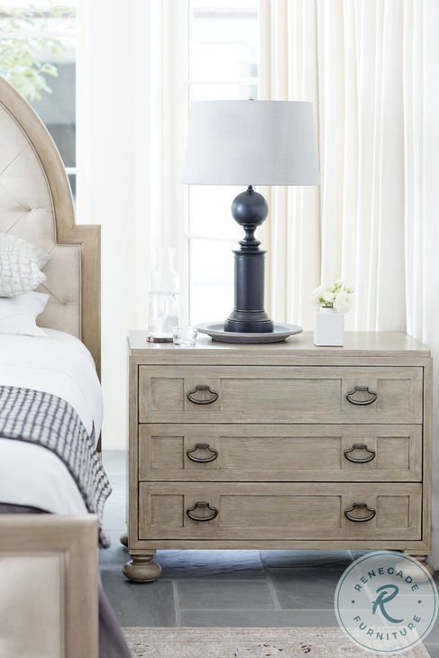 Santa Barbara Sandstone and Travertine Stone 3 Drawer Bachelor's Chest