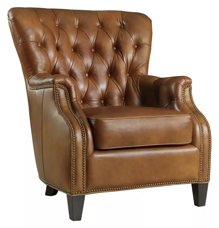 Hamrick Dark Walnut Club Chair