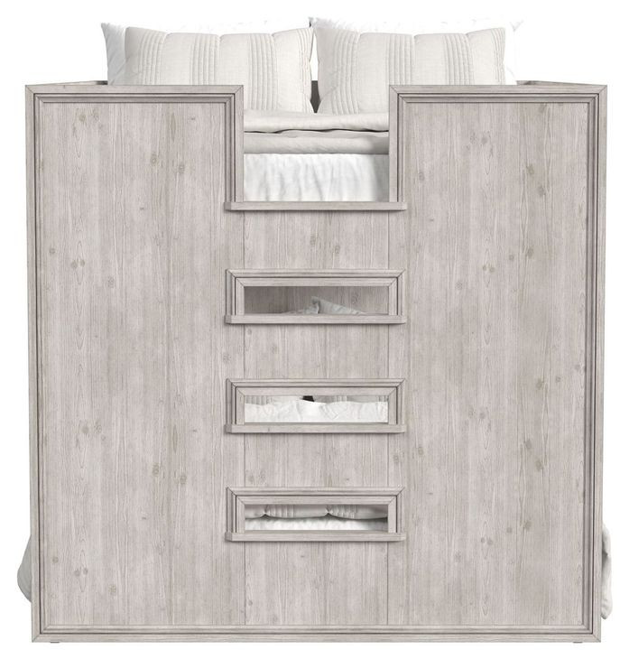 Carlson Washed Linen Full Over Full Bunk Bed