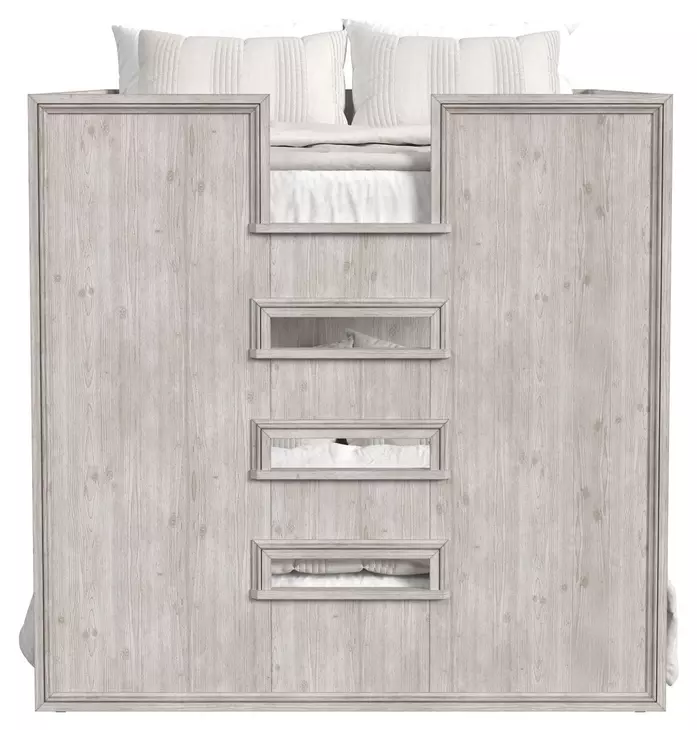 Carlson Washed Linen Full Over Full Bunk Bed