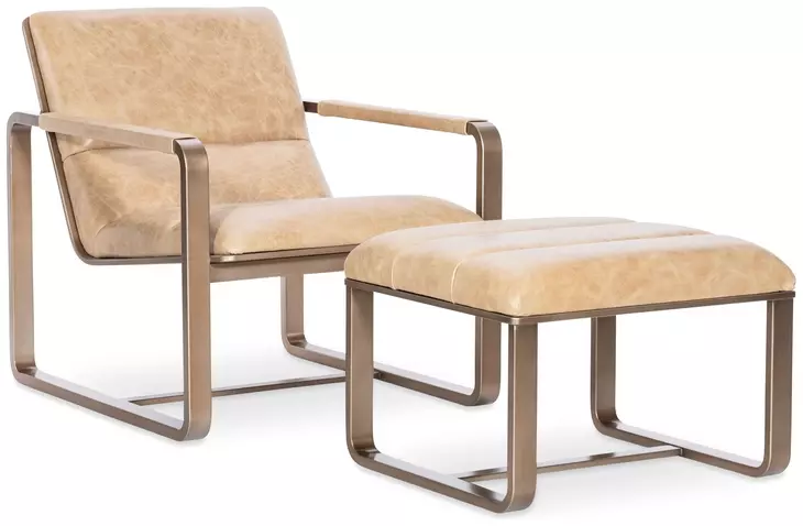 Cooper Brown Upholstered Rectangular Ottoman