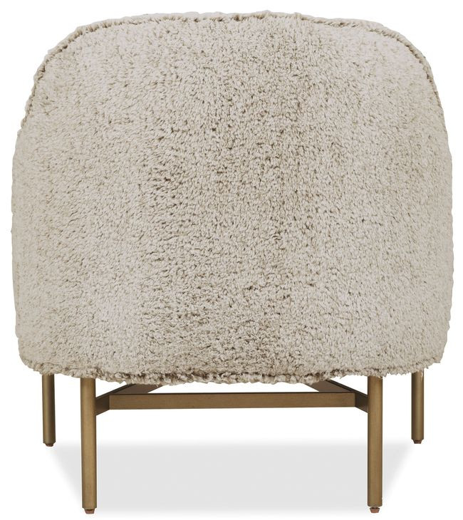 Milo Beige Upholstered Lounge Chair