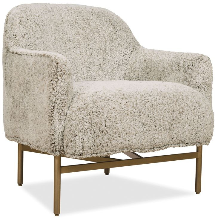 Milo Beige Upholstered Lounge Chair