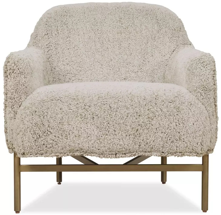Milo Beige Upholstered Lounge Chair