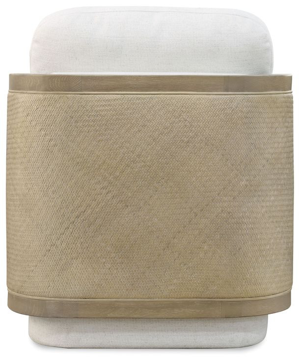 Wilma White Performance Fabric Swivel Chair