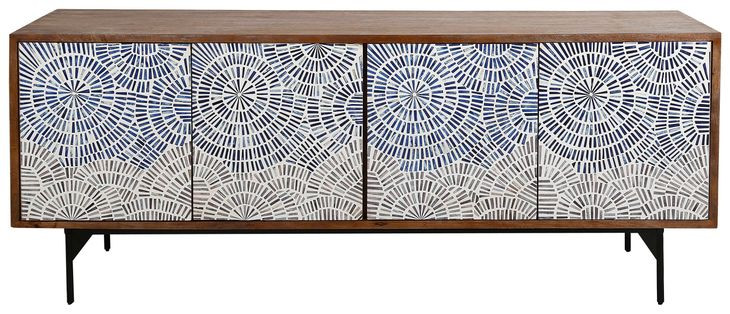 Crossings Coconut Shell 80" TV Stand