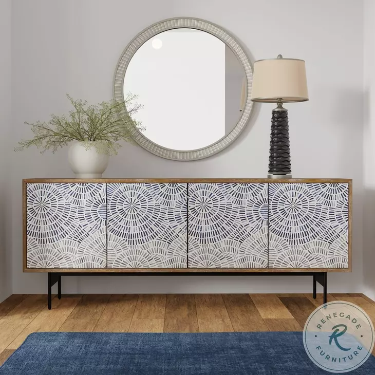 Bridges Coconut Shell 80" TV Stand