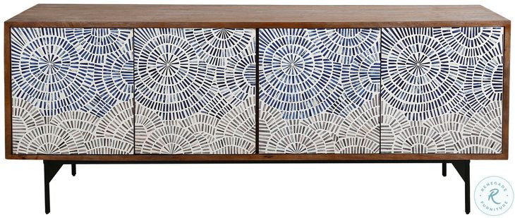 Bridges Coconut Shell 80" TV Stand