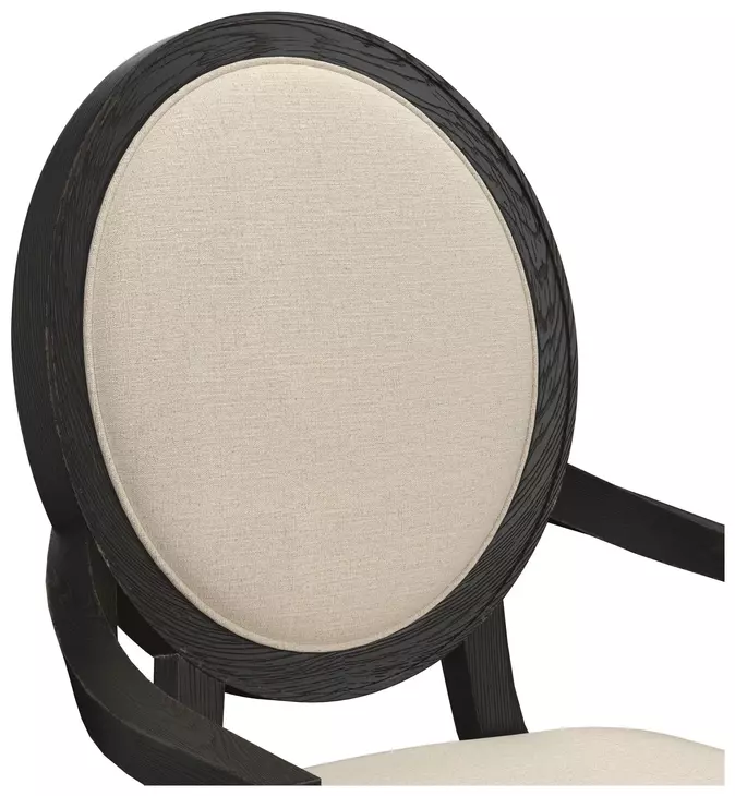 Atrium Beige Upholstered Arm Chair