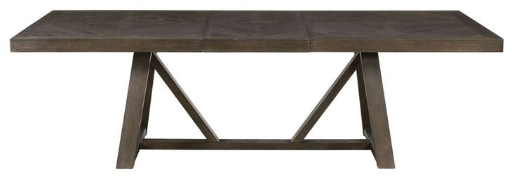 Hearst Reclaimed Chevron 101" Extendable Rectangular Dining Table