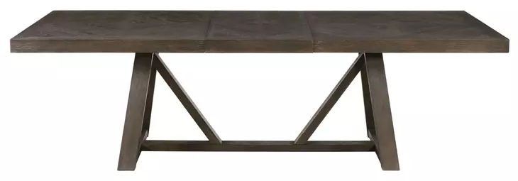 Hearst Reclaimed Chevron 101" Extendable Rectangular Dining Table