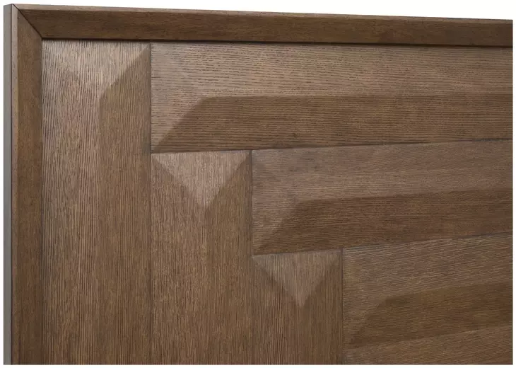 Callisto Bourbon Brown California King Panel Bed
