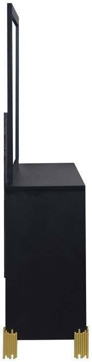 Empire Black Square Dresser Mirror