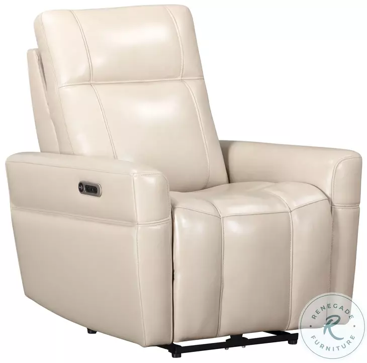 Branford Steamboat Quartz Leather Zero Gravity Power Recliner