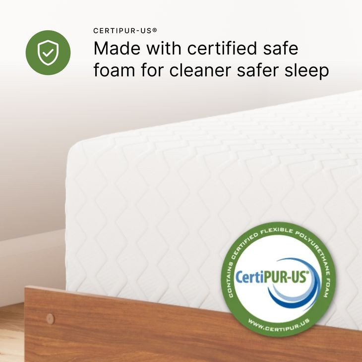 Millennium Cushion White Firm Gel Memory Foam Hybrid King Mattress with Foundation