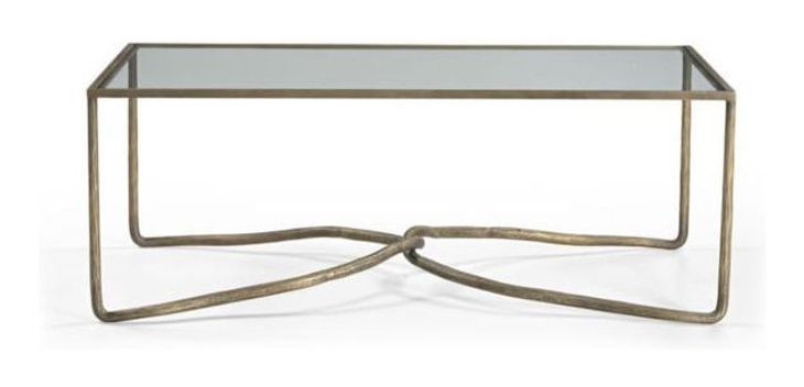 Artifacts Bronze Rectangular Glass Top Leoni Occassional Table Set