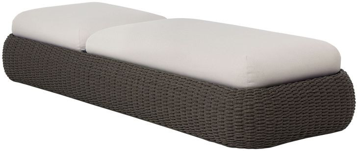 Barcelona Palazzo Cream Performance Fabric 84" Lounger