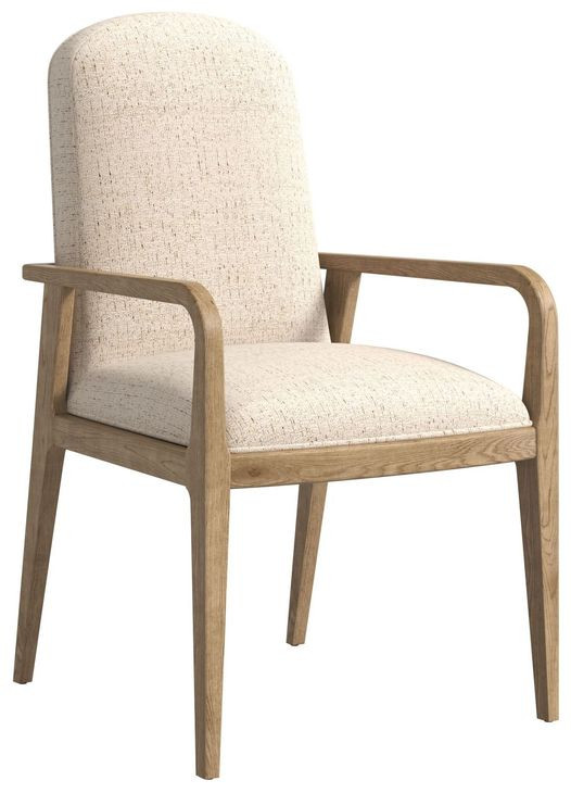 Verge Beige Upholstered Arm Chair