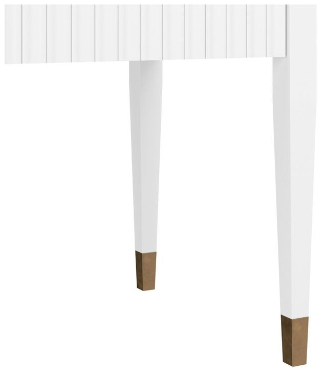 Eave Uplifting White 1 Drawer Sideboard with Stone Top