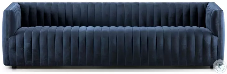 Augustine Sapphire Navy 96" Sofa