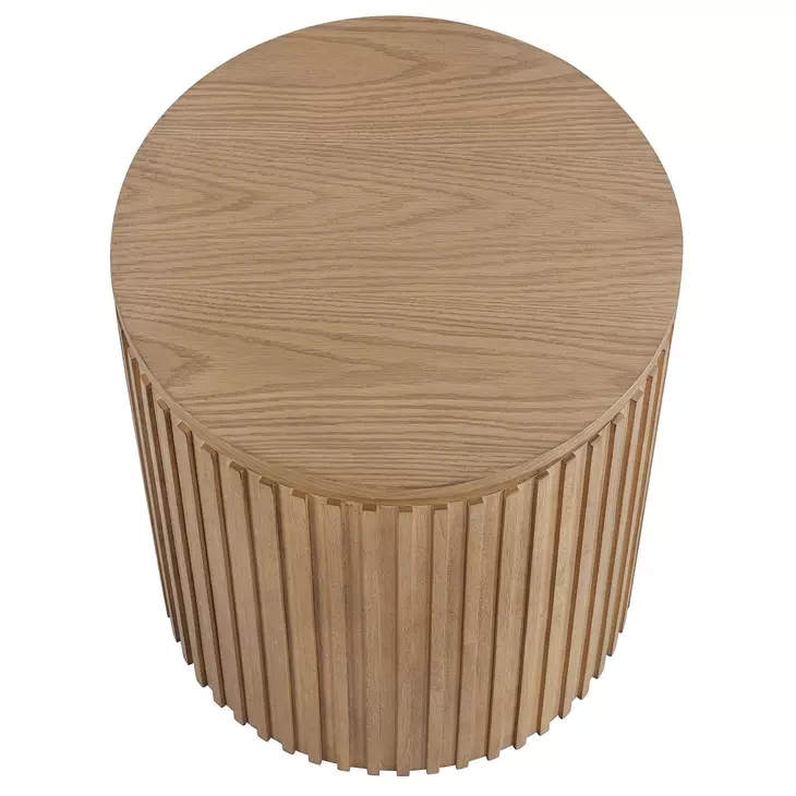 Colvin Brown Round Ocassional Table