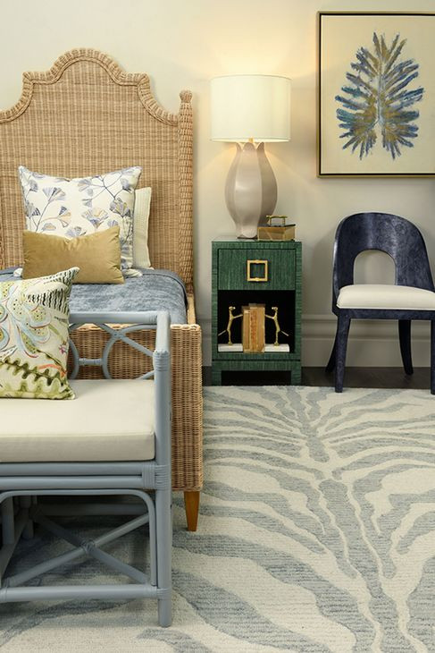 Rafferty Black and White Performance Fabric Dining Chair