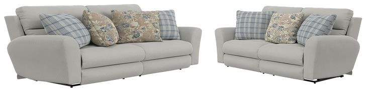 Chappy Linen Power Lay Flat Living Room Set