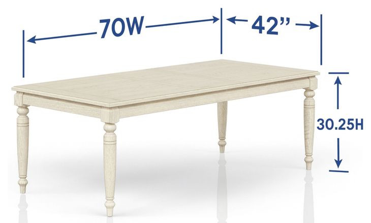 Clover Ridge Whitewash Extendable Dining Table
