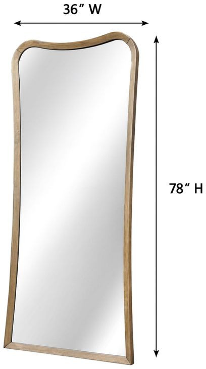 Blue Mallee Brown Rectangular Floor Mirror
