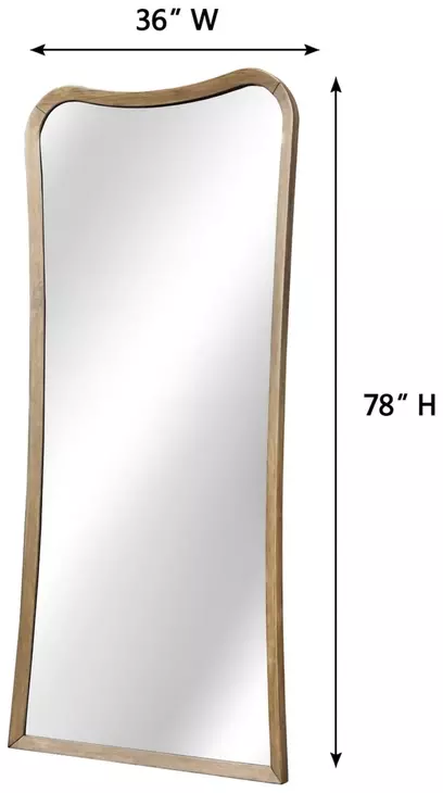 Blue Mallee Brown Rectangular Floor Mirror