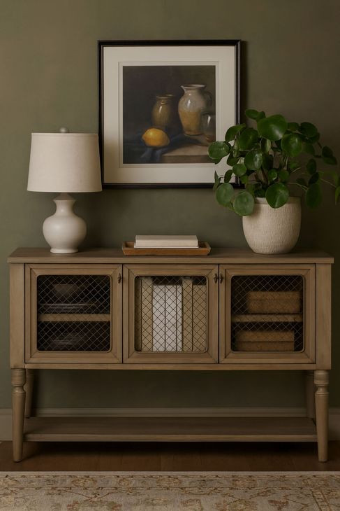 Magnolia Cashew 3 Door Server