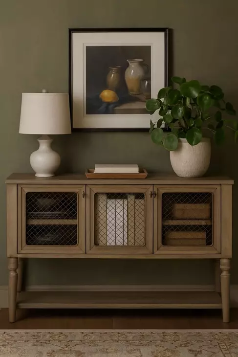 Magnolia Cashew 3 Door Server