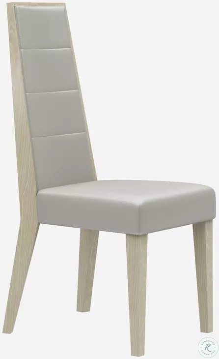 Chiara Light Walnut and Grey Dining Chair Set of 2